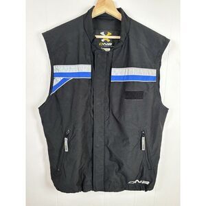 Descente Mens Black DN2 Sleeveless Ski Vest L Reflective‎ Accents Zipper Pockets